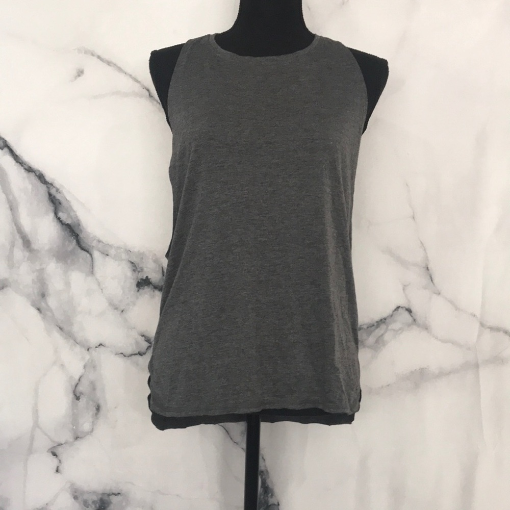 Grey muscle tee